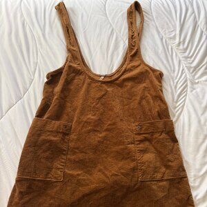 Free People Corduroy Pinafore Jumper Dress